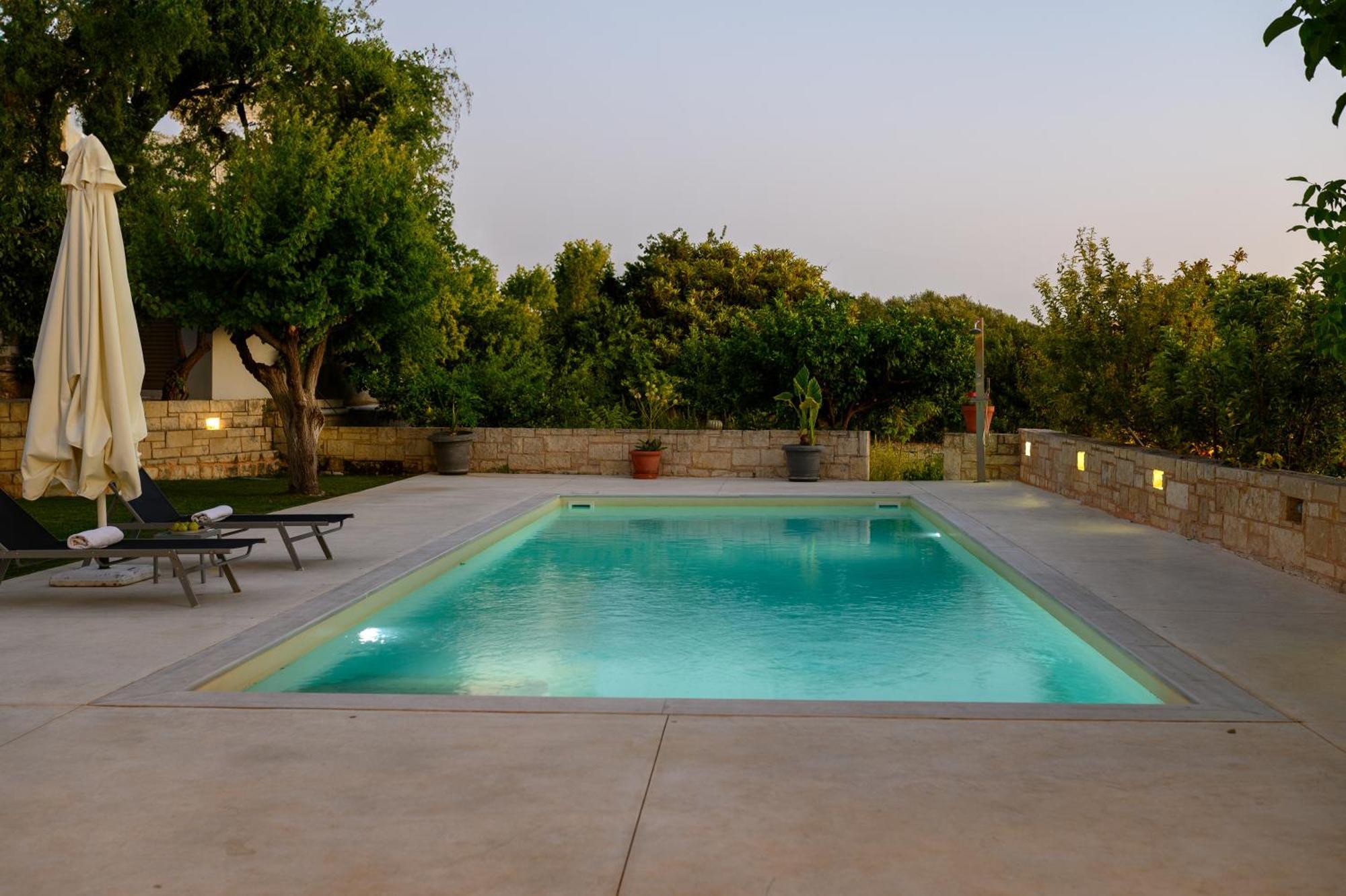 Blue Sky Villa In Crete Epano Vathia Exterior photo